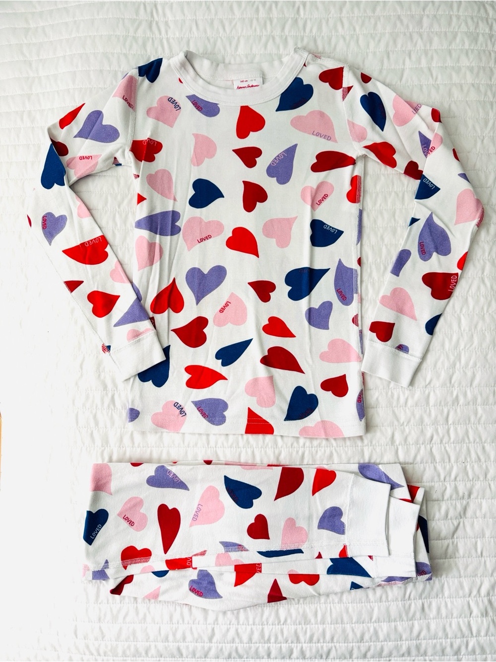 Hanna Andersson Organic Cotton Pajamas in Heart Print